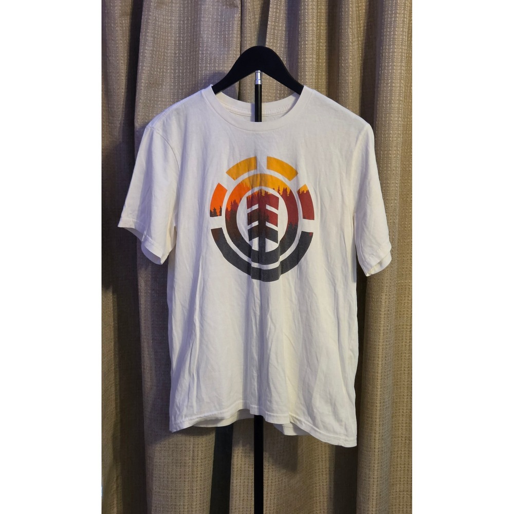 Element Regular Fit Magma Icon Graphic T-Shirt Mens Size‎ Small White